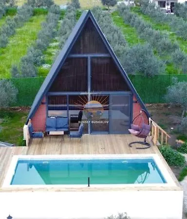 4 Kisilik Mustakil Havuzlu, Sunset Bungalov 2 Villa Mugla